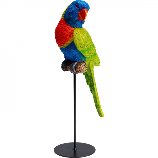 KARE Design Soška Papoušek Cockatoo - zelný, 38cm