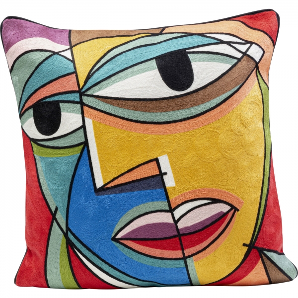 KARE Design Dekorativní polštář Faccia Arte Colore Left 50x50cm