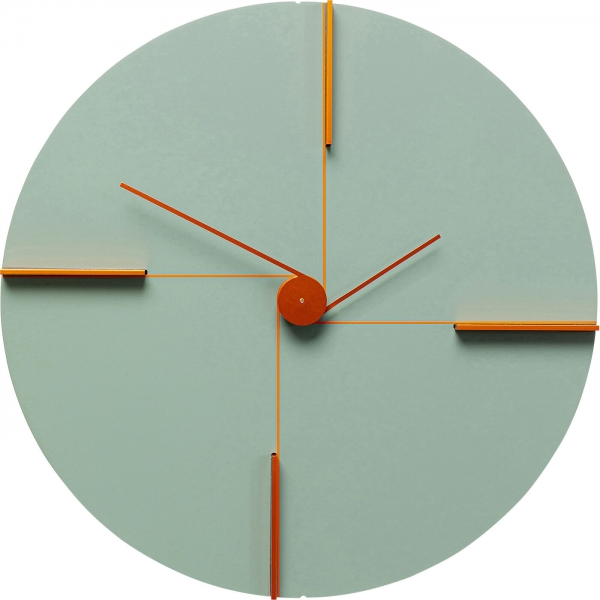 KARE Design Nástěnné hodiny Felice - zelené, Ø30cm