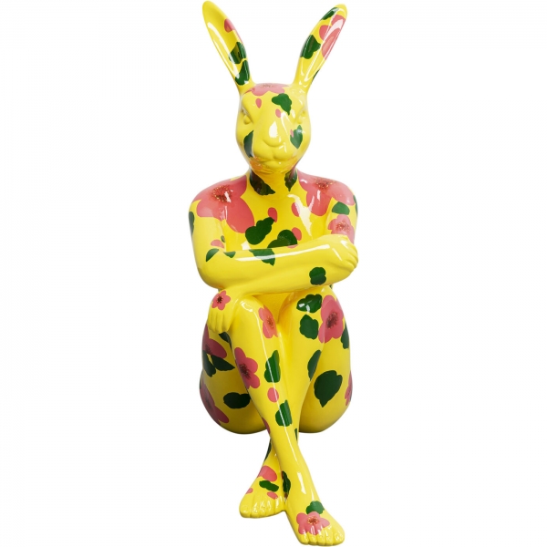 KARE Design Socha Gangster Rabbit žlutá 80cm