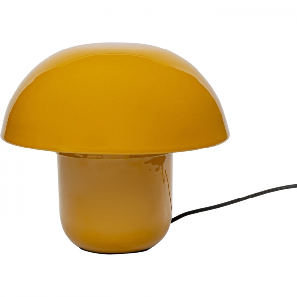 KARE Design Stolní lampa Mushroom žlutá 27cm