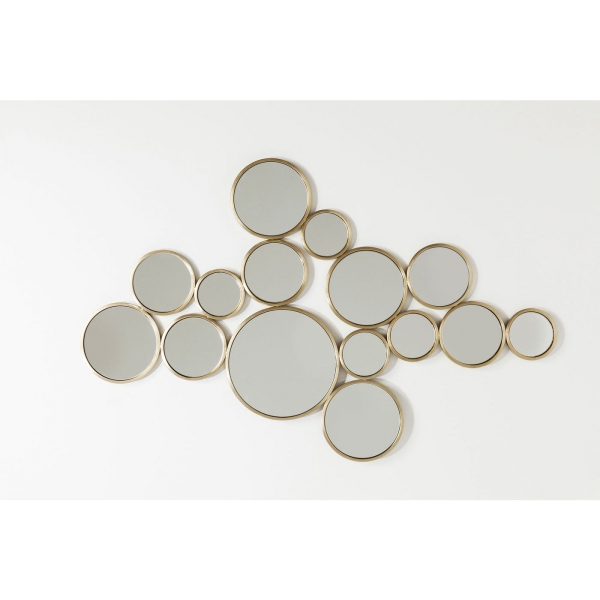 KARE Design Zrcadlo Bubbles 93×138 cm - mosaz
