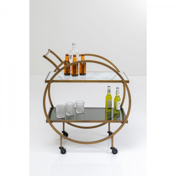 KARE Design Servírovací stolek Loft Brass