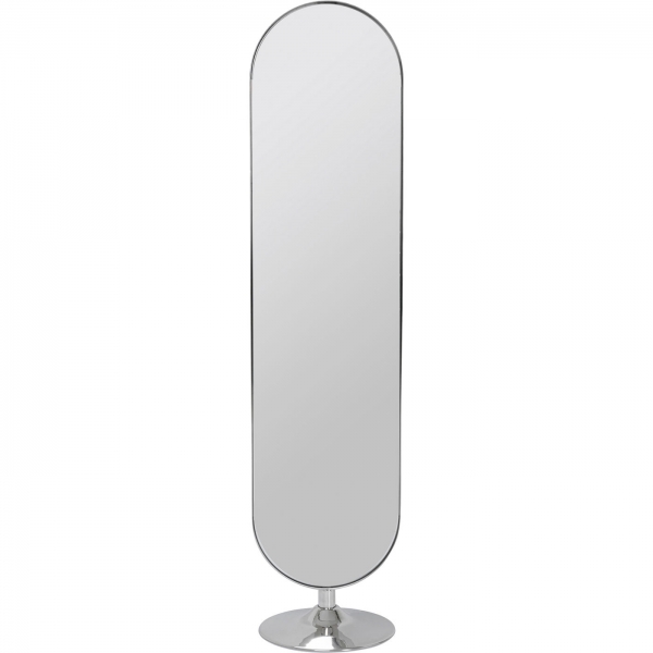 KARE Design Stojací zrcadlo Curve Look Chrom 170x40cm